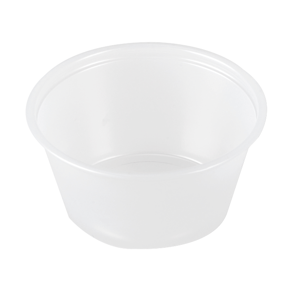 Dart P200N 2 oz Translucent PS Portion Container (Case of 2500)
