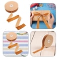 thumbnail image 4 of Miangastore 1 Roll of 2.5CM Width Non-elastic Clothes Accessories Ribbon Gift Wrapping Flocking Ribbons DIY Decorative Strap Ribbon Band for Home Shop (Coffee), 4 of 9