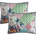 thumbnail image 4 of Nanshing Brenda 3 Piece Patchwork Multicolor Quilt Set King, 4 of 5