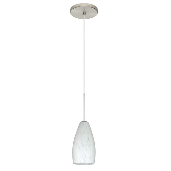 Besa Lighting - Karli-One Light Cord Pendant with Flat Canopy-4 Inches Wide by