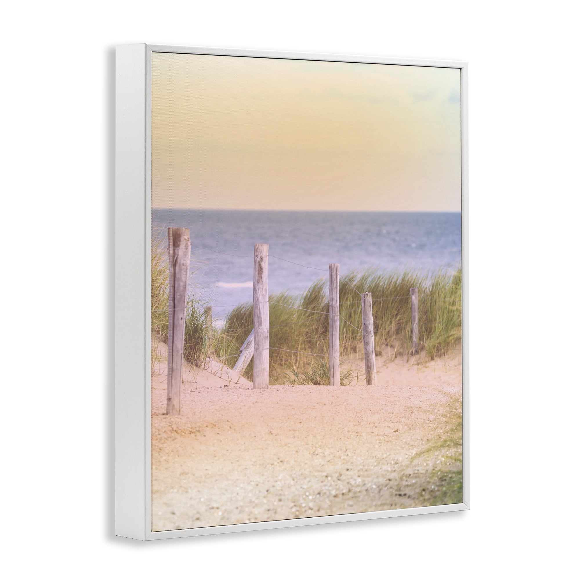 Stupell Industries Carefree Beach Vacation White Framed Giclee Art, design by Marcus Prime