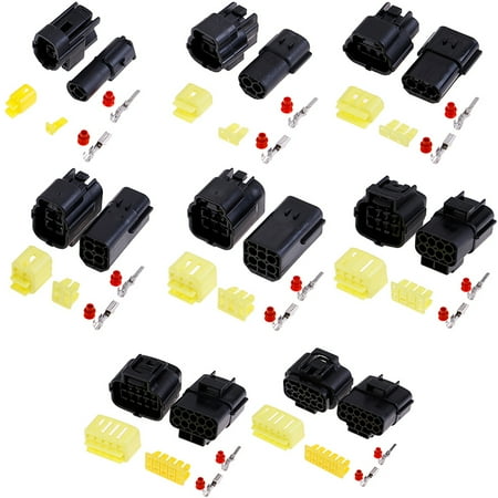 

1 set 1/2/3/4/6/8/10/12 Pin Way Waterproof Wire Connector Plug Car connectors