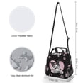 thumbnail image 4 of Kuromi And My Melody Lunch Bag, Insulated Lunch Bag for Women Men Lunch Box Container Bag Reusable Lunch Tote Bag for Office, Work, Beach, Travel, Picnic, 4 of 7