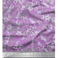 thumbnail image 1 of Soimoi Poly Georgette Fabric Leaves & Wild Flower Floral Print Fabric by Yard 42 Inch Wide, 1 of 3