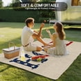 thumbnail image 4 of Khaki Vintage Outdoor Rug for Patio/Deck/Porch, Non-Slip Large Area Rug 6 x 9 Ft, American Flag Retro Art Rustic Indoor Outdoor Rugs Washable Area Rugs, Reversible Camping Rug Carpet Runner, 4 of 8