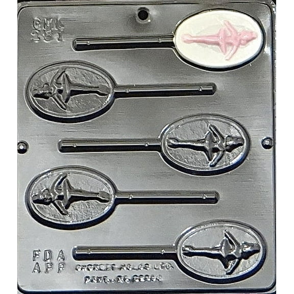 251 Ballerina Lollipop Chocolate Candy Mold