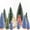 12pc-Green+Bluish violet+Chroma, variant on 12pcs Desktop Miniature Pine Tree Tabletop Christmas Tree Small Pine Tree Mini Christmas Trees Christmas Decorations Decor Christmas Tree Toppers-You can going to grab a tray and line the trees up