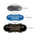 thumbnail image 2 of Designer Please Leave Us a Review Sign (Navy Blue / White) - Small, 2 of 4