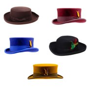 Fedoras Top Hat Old-fashioned Short Brimmed Top Hat Surprise Gift for Boyfriend