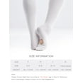 thumbnail image 2 of Daydance White Ballet Tights Ultra Soft Footed Dance Leggings for Girls, One Pair, 2 of 6
