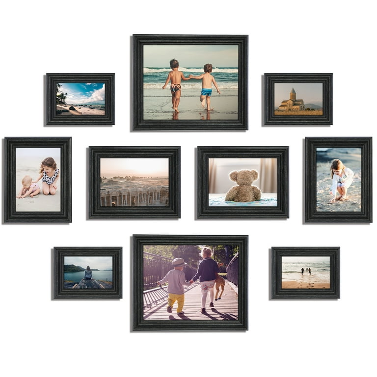  HAMITOR Picture Frames Set for Wall Gallery - 10 Pack