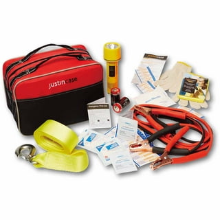  MateAuto Car Emergency Kit, Vehicle Emergency Kit for Women,  Men and Teens, Car Safety Kit Roadside with Jumper Cables, Tow Strap, Car  Cigarette Lighter, First Aid Kit, Safety Hammer : Automotive