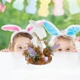 thumbnail image 6 of HongHeng Wooden Easter Bunny Table Centerpiece Bunny Centerpieces for Easter Spring Tiered Trays Home Decorations (Wood), 6 of 6