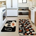 thumbnail image 2 of Halloween Kitchen Rugs and Mat Set of 2,Spooky Pumpkin Ghosts Boo Kitchen Mats for Floor,Halloween Sink Mats Home Decor Doormat+Runner Rug, 2 of 6