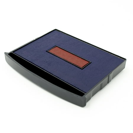 Two Color Replacement Pad - Replacement Blue/RED 2 Color Ink Pad for XL Dater Extra Large Date Stamp