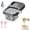 Gray, variant on Multifunctional Kitchen Hanging Sink Drain Basket Suction Cup (Gray) | Anti-Clogging,Transparent Visible Bin,Detachable,Washable,Compact Space-Saving Kitchen Sink Organizer