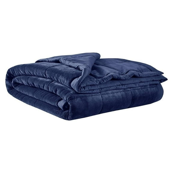 Pemberly Row Smart Temperature Down Alternative Blanket - Navy