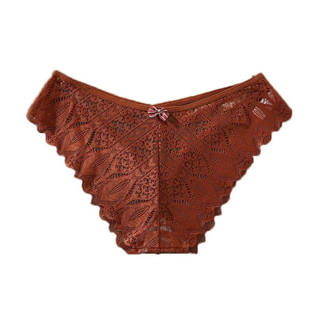 Bigersell Boy Shorts Underwear for Women Clearance Womens Underwear Boyshorts Bikini Panty Style P-1774 Spandex Shaping Panties Thong Underwear Ladies Briefs High Waist Women s Panties Coffee M