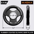 thumbnail image 4 of MAGMA Virgin Rubber 2-Inch Cast Iron Olympic Grip Plates, for Strength Training, Weightlifting, Muscle Toning, Weight Loss & Crossfit, 4 of 9