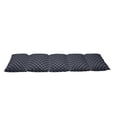 thumbnail image 2 of Navy Blue Floor Pillow Lounger Cover, Navy Sea Yacht Theme Cool Classic Vessel Design in Vertical Rope Art, Nap Mat Printed Fabric Case for 5 Pillows, 88" x 36", Dark Blue and White, by Ambesonne, 2 of 5