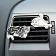thumbnail image 5 of WIRESTER Car Air Freshener Fragrance Vent Clip Interior Decoration for Cars with Lemon Scented Pad - Lazy White Cat, 5 of 7