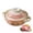Red, variant on Ceramic Cooking Pot, Ceramic Terrine Soup Flower Pattern Japanese Casserole Heat Resistant with Lid, Slow Stew for Stew Soup