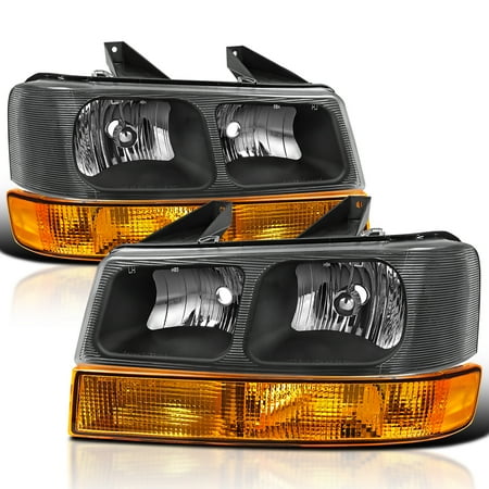 Spec-D Tuning Replacement Headlights Compatible with 2003-2023 Chevy Express, GMC Savana , Left + Right Pair Head Lamps Assembly