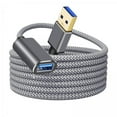 thumbnail image 1 of Cable de extensión USB,Cable de extensión USB 3.0 portátil de viaje,Cable extensor USB trenzado de nailon para oficina,Macho hacia hembra Unidad flash Concentrador USB,Cable de extensión, 1 of 7