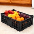 thumbnail image 3 of GloryStar Multi-Purpose Foldable Storage Crate, Heavy Duty Plastic Design with Reinforced Walls, Stackable for Garage, Kitchen, and Office, 3 of 8