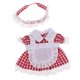 thumbnail image 5 of Lovely Clothes Plaid Dress Y Sombreros para 25cm Doll Accesorio Sunnimix Vestido de muñeca falda, 5 of 8