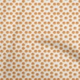 thumbnail image 1 of oneOone Georgette Viscose White Fabric Orange Quilting Supplies Print Sewing Fabric By The Yard 42 Inch Wide, 1 of 4