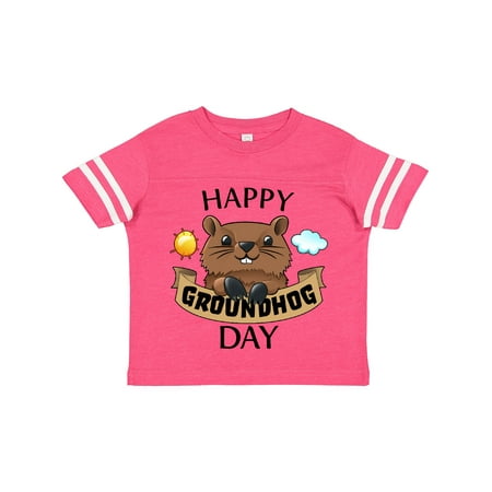 

Inktastic Happy Groundhog Day- Cute Gift Toddler Boy or Toddler Girl T-Shirt