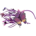 thumbnail image 2 of KAKOWELY Diadema de mariposa simulada, diadema decorativa, tocado de novia, tocado para sesión de fotos, 2 of 5