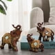 thumbnail image 4 of Wosthever Elefante esculpir estatua estatuilla resina librería decoración Animal artesanía habitación mascotas accesorios recuerdo de la Decoración del hogar Marrón, 3.5x1.8x3.5 pulgadas Pequeño, 4 of 6