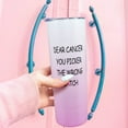 thumbnail image 3 of 20oz Inspirational Breast Cancer Survivor Tumbler - Empowering Gifts for Women with Lid, Post-Surgery Support Cup, Chemo Recovery & Radiation Therapy Encouragement, 3 of 7