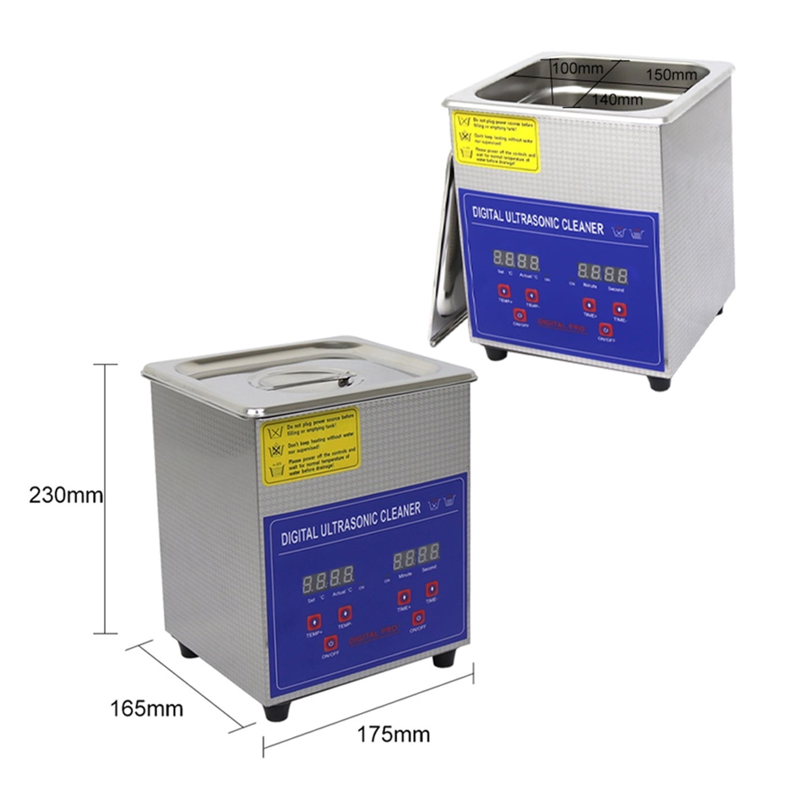 Ultrasonic Cleaner Ultrasound Cleaner High Frequency Ultrasonic Washing Bath for Glasses Jewelry Cleaning 40KH