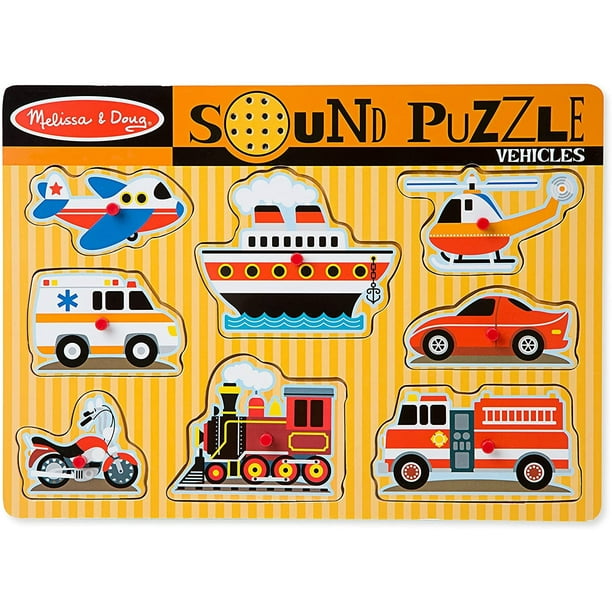 Rompecabezas de Vehículos Melissa & Doug con 8 sonidos