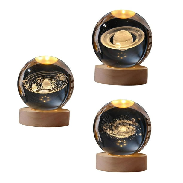 Night Light,3D glass Ball Night Light for home Decoration StyleD Fernando Luz de noche