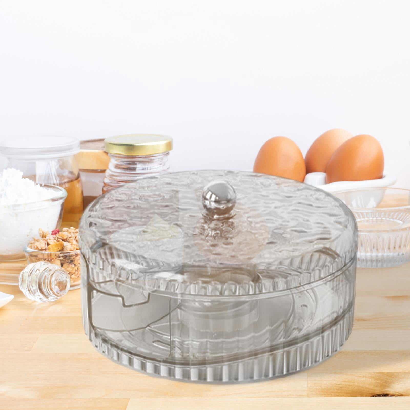 Fancyes Auto Rolling Egg Dispenser Stackable Egg Organizer Egg Tray Automatic Egg Roller Organizer for Restaurant Refrigerator Pantry Gray Single Tier