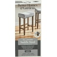 Better Homes & Gardens Light Grey Linen like Upholstered Backless 29