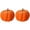 Orange*2, variant on Clearance Fall Decor - 4 Count Small Faux Velvet Pumpkins, Fabric Foam Pumpkins for Fall Wedding Halloween Table Centerpiece Mantel Bowl Tiered Tray Decor