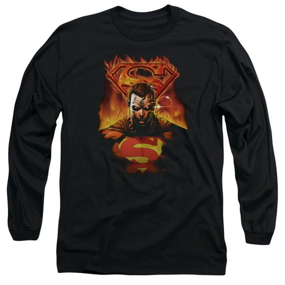 Superman - Man On Fire - Long Sleeve Shirt - XX-Large