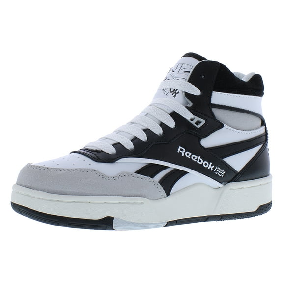 Reebok BB 4000 II Mid PS Boys Shoes Size 3, Color: Footwear White/Black/Pure Grey 2