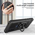 thumbnail image 6 of For Revvl 6X Pro 5G (T-Mobile) Hybrid Magnetic Car Mount 360° Rotating Ring Kickstand Stand Holder Armor [Military Grade] Phone Case Cover by Xpression - Black, 6 of 9