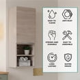 thumbnail image 6 of Mila Bathroom Cabinet with Single-Door Compartment, Two Interior Shelves, Dual External shelves, 6 of 8