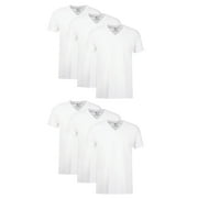 Hanes Men's Cotton V-Neck Undershirt Pack with Odor Control, Moisture-Wicking, 6-Pack