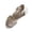 Beige, variant on Women Flat Sandals Summer Open Toe Bohemian Pearl Embellished Ankle Wrap Strap Casual Comfortable Beach Party Vacation Daily Dress Shoes