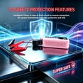 thumbnail image 3 of ODEGNC 6000A Jump Starter with Air Compressor 150PSI, 25000mAh Portable Car Battery Charger, Sakura Pink for SUV RV, 3 of 10