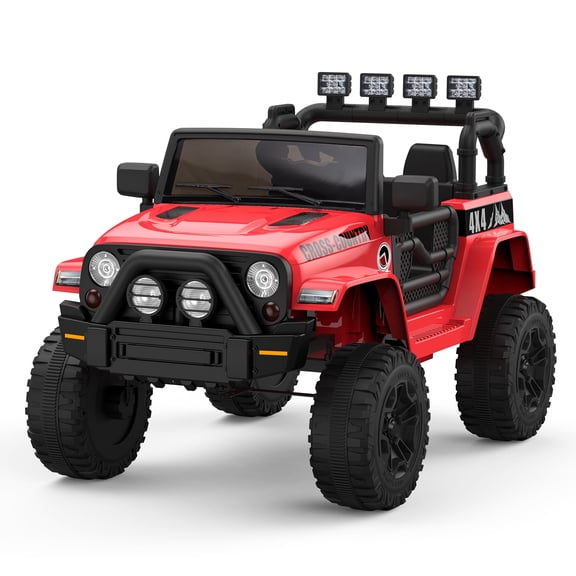 CazToi 12V Kids Ride-On Truck with Parent Remote Control 4WD Electric Car