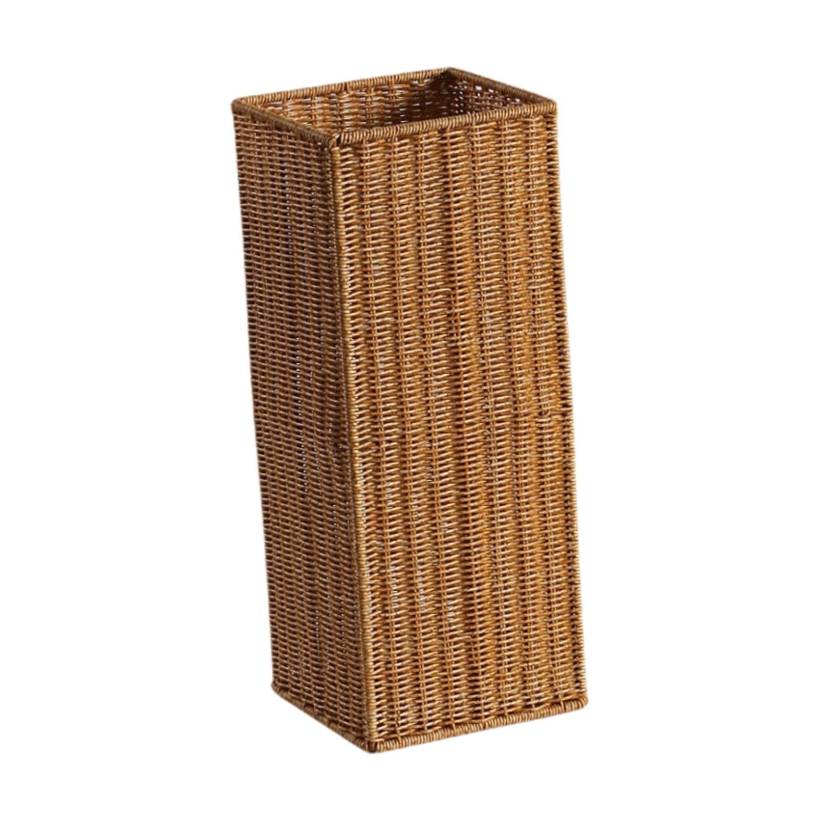 Fiocias Artificial Rattan Umbrella Stand Umbrella Holder Rustic Versatile Novelty Sturdy 49 cmx20 cmx20 cm